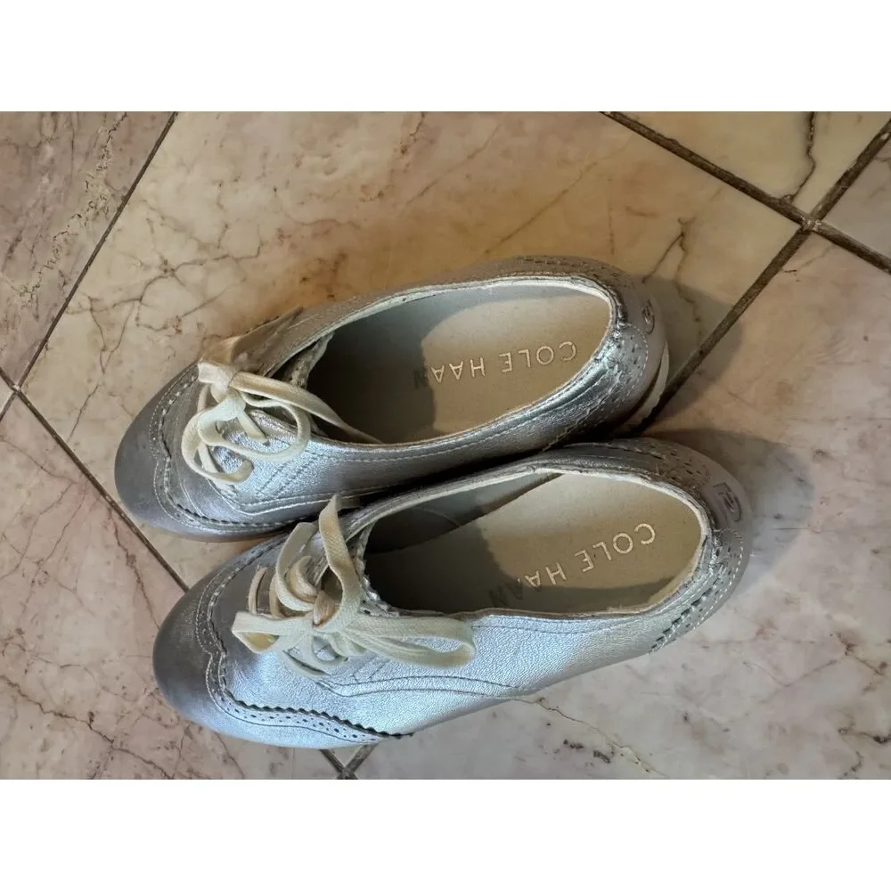 Cole Haan Silver Derby Shoes